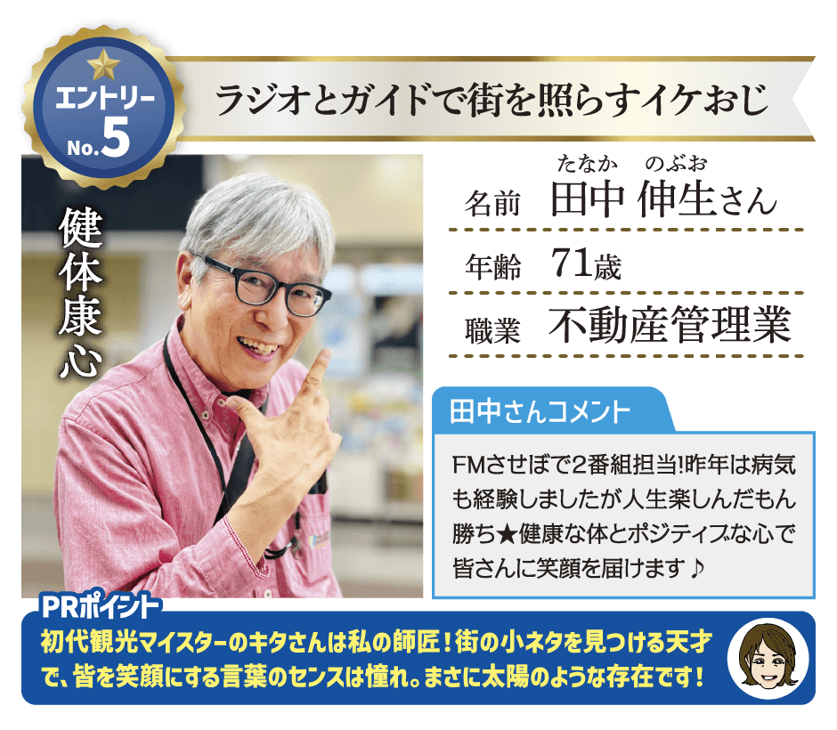 エントリーNo.5 田中 伸生さん