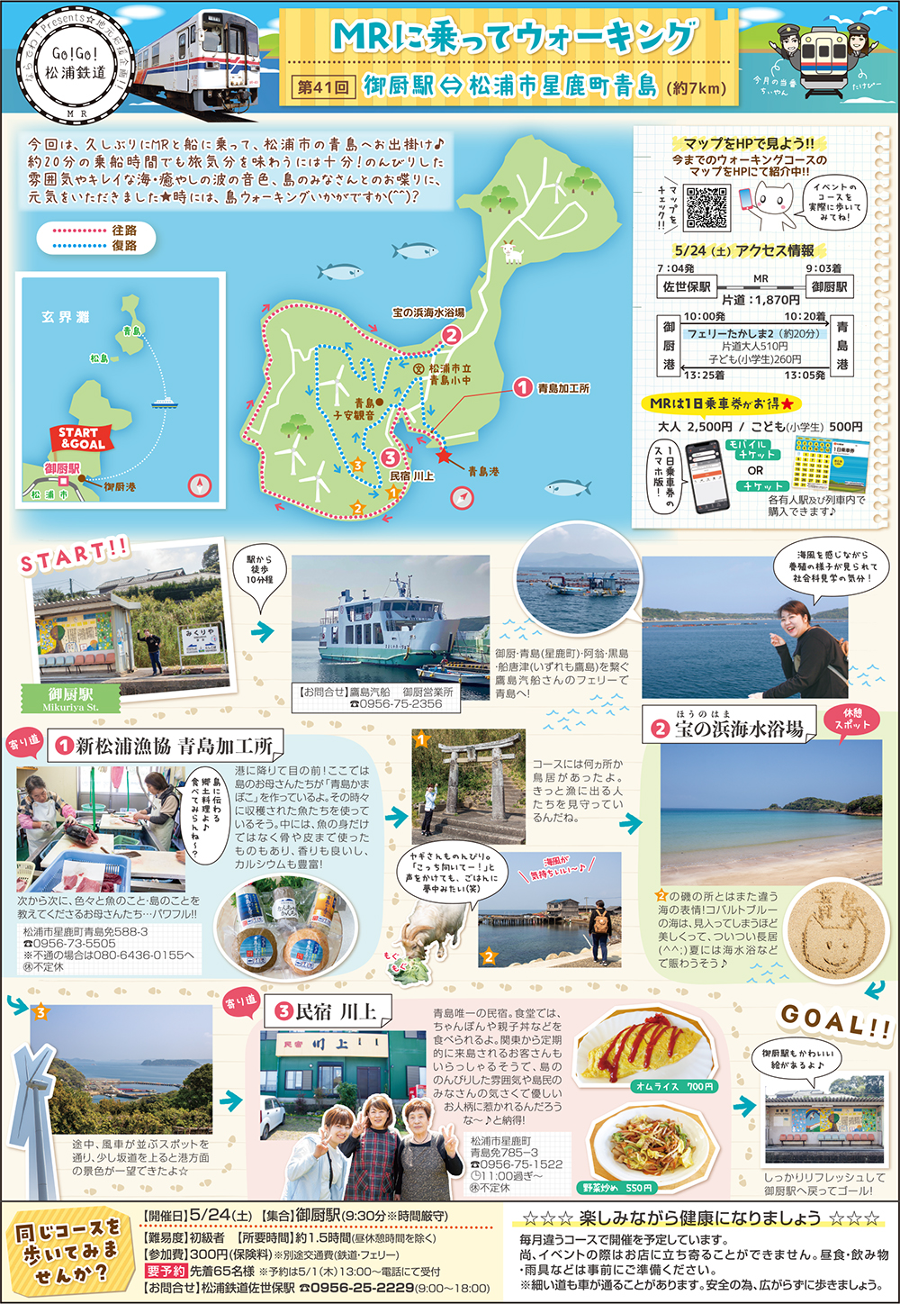 MRに乗ってウォーキングマップ