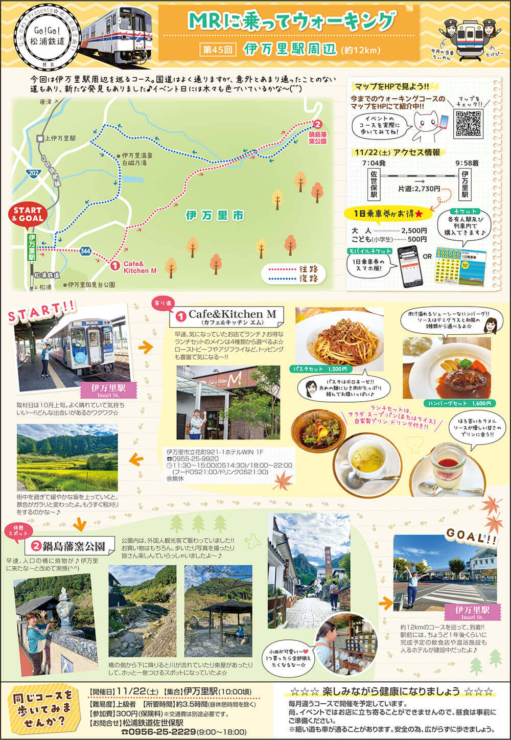 MRに乗ってウォーキングマップ